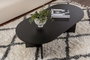 Nordure Sable Mesa de Centro Madera Negro Elegante y Funcional para Salón